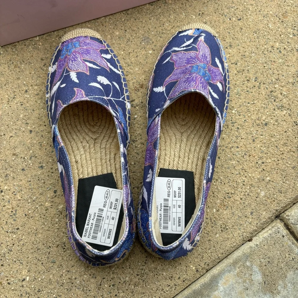NEW Sz 40 Isabel Marant Canae Floral Espadrilles - Picture 11 of 14